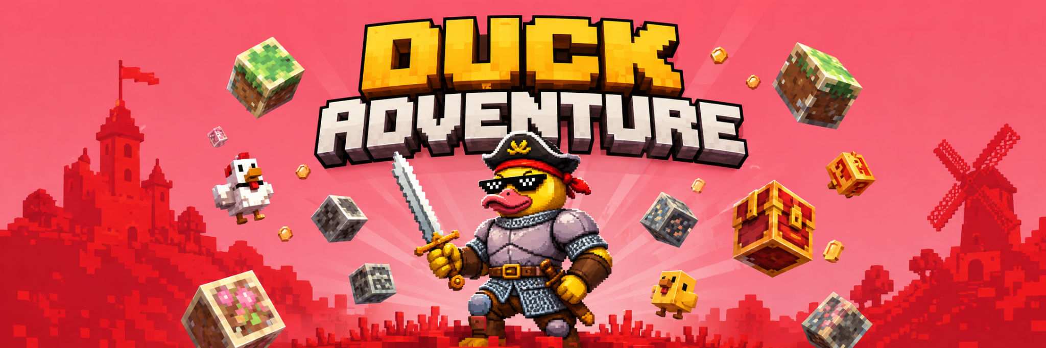 Duck Adventure pixel banner